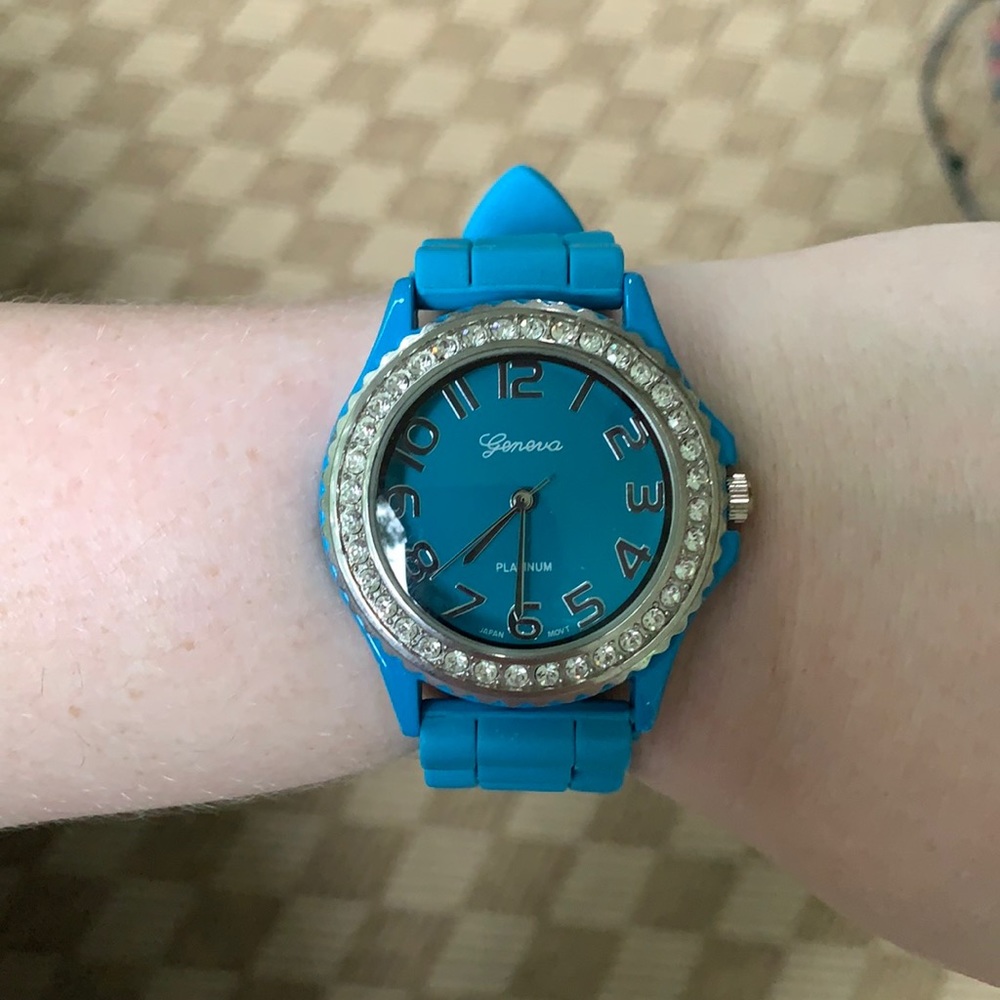 Genova Platinum Women’s Watch - Blue Athletic Mat.